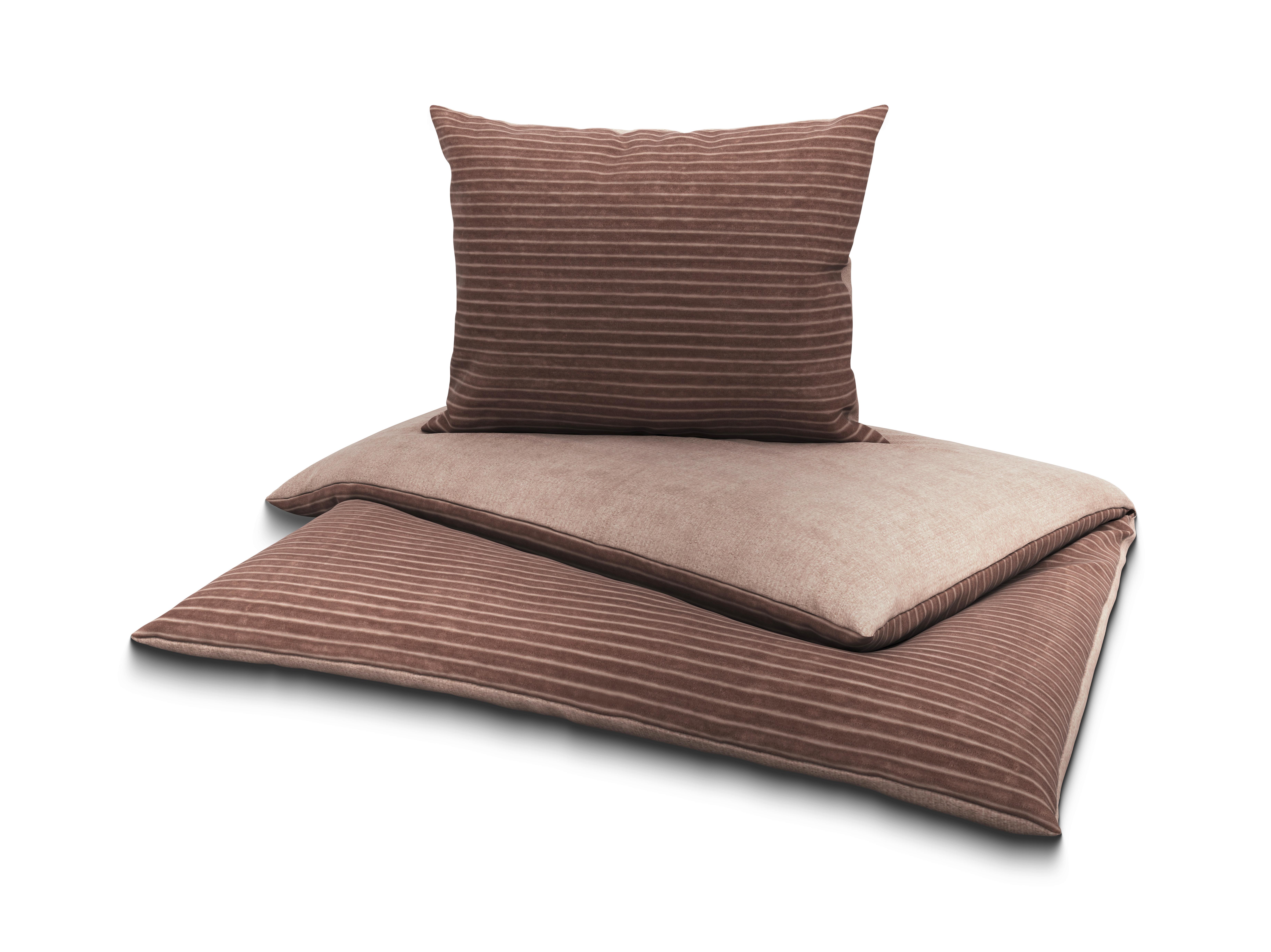 Bettwäsche Sina - Taupe, MODERN, Textil - Luca Bessoni