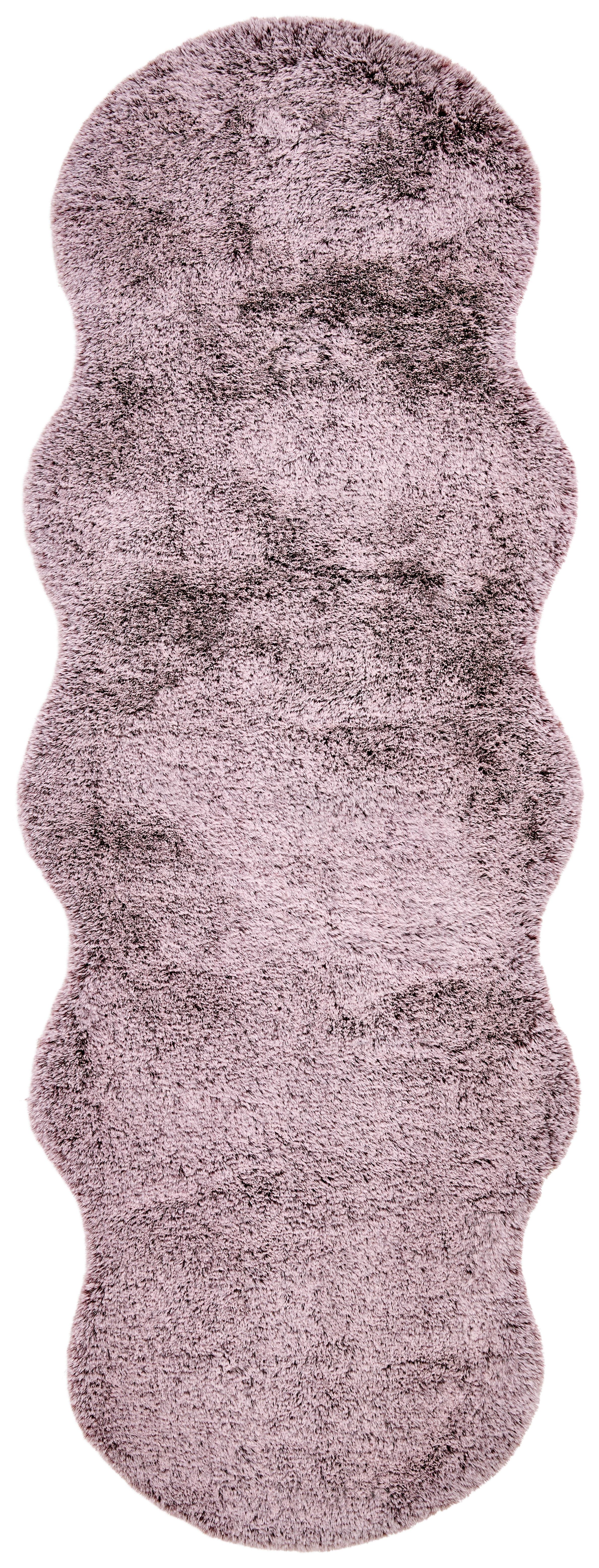 Fellteppich Misha Beere 55x160 cm - Beere, MODERN, Textil (55/160cm) - Luca Bessoni