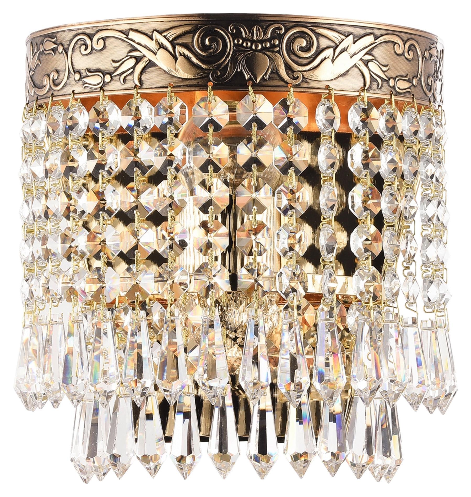 Wandleuchte Palace - Goldfarben, Basics, Glas/Metall (17/18,4/11,9cm) - MAYTONI