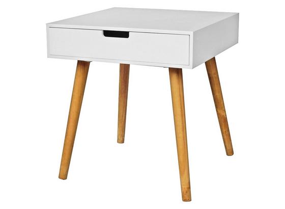 KISASZTAL ALINA - Tölgyfa/Fehér, modern, Faalapú anyag (45/49/45cm) KISASZTAL ALINA - Tölgyfa/Fehér, modern, Faalapú anyag (45/49/45cm)