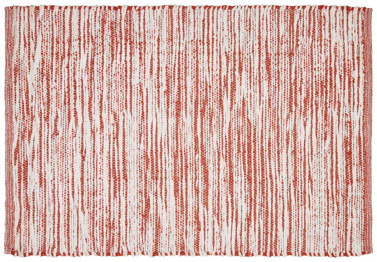 Handwebeteppich Weiß/orange Penelope 60x90 Cm - Orange, Basics, Textil (60/90cm) - James Wood