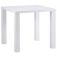 Esstisch Blake Hochglanz Weiß, B: 80 cm - Weiß Hochglanz, KONVENTIONELL, Holzwerkstoff (80/75/80cm) - P & B