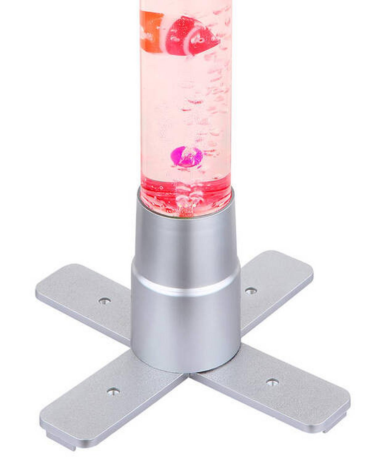Led-stehleuchte 9017 - Klar/Silberfarben, Basics, Kunststoff (24,6/24,6/61,1cm) - Globo