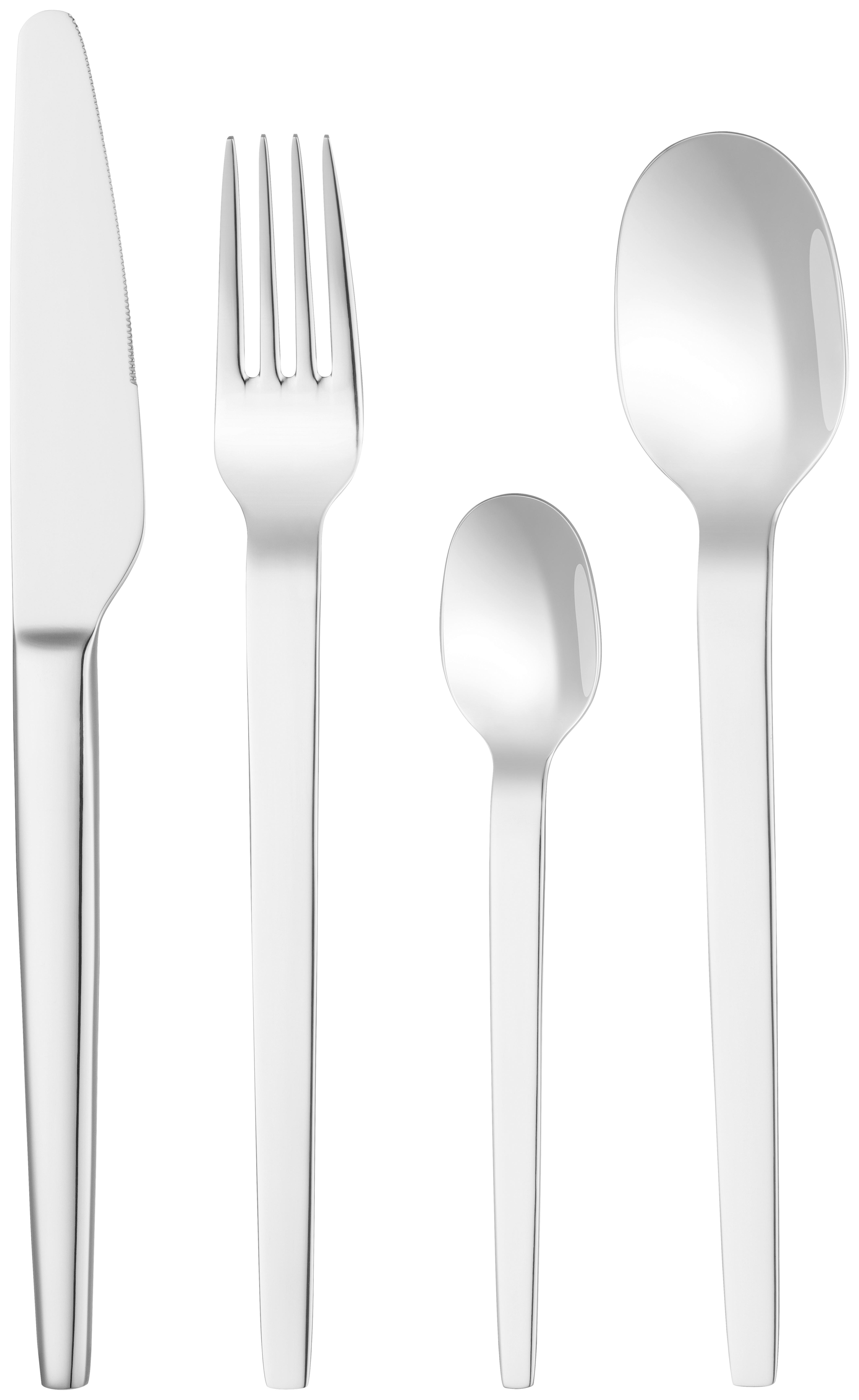 Sada příborů THI - barvy stříbra, Moderní, kov - Mömax