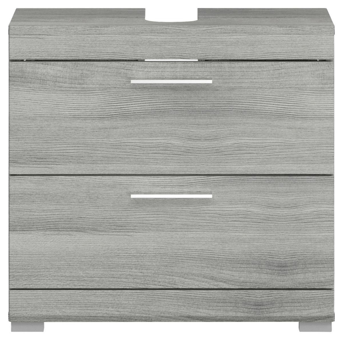 Waschbeckenunterschrank Soul B: 60 Cm Silbereichenfarben - Silbereichenfarben, MODERN, Holzwerkstoff (60/56/34cm) - MID.YOU