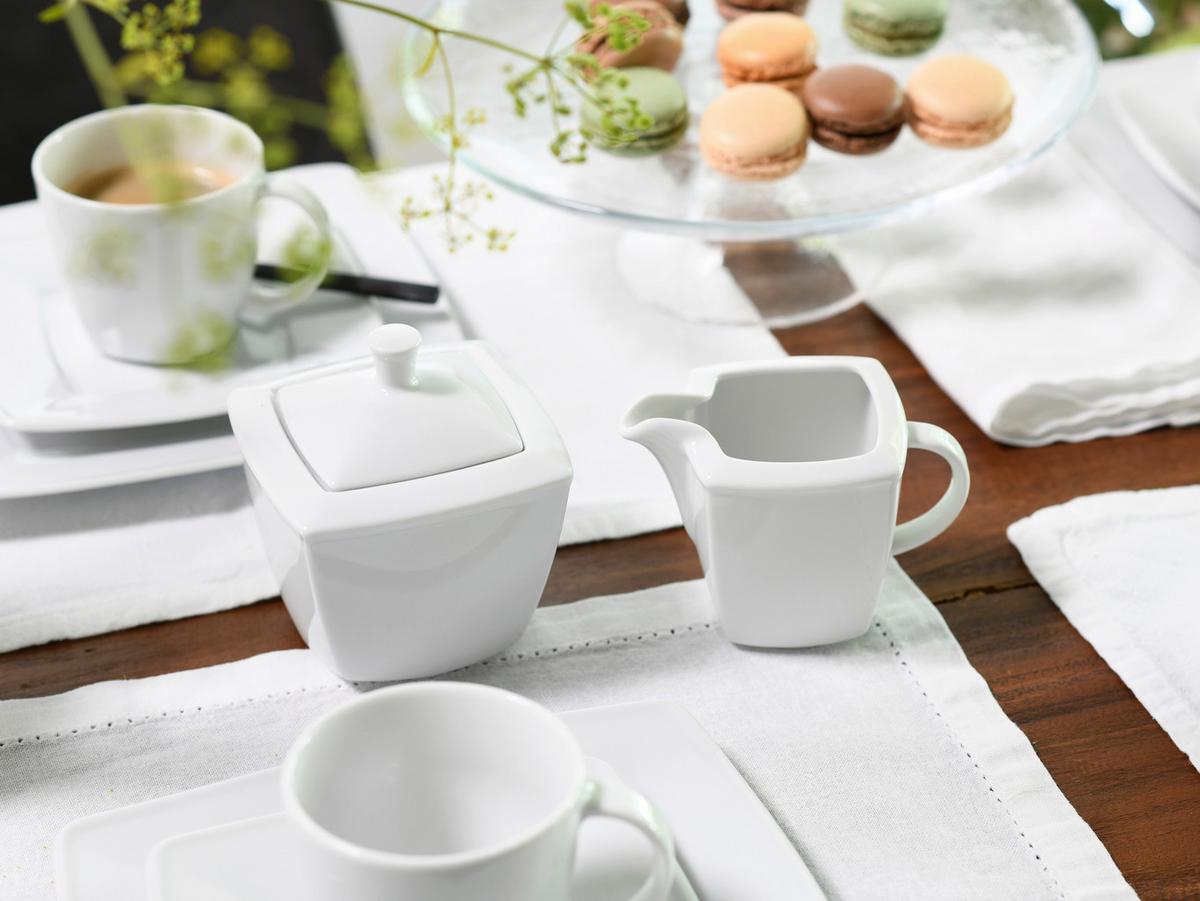 Milch- Zuckerset Victoria Porzellan Weiß - Weiß, Basics, Keramik - Creatable