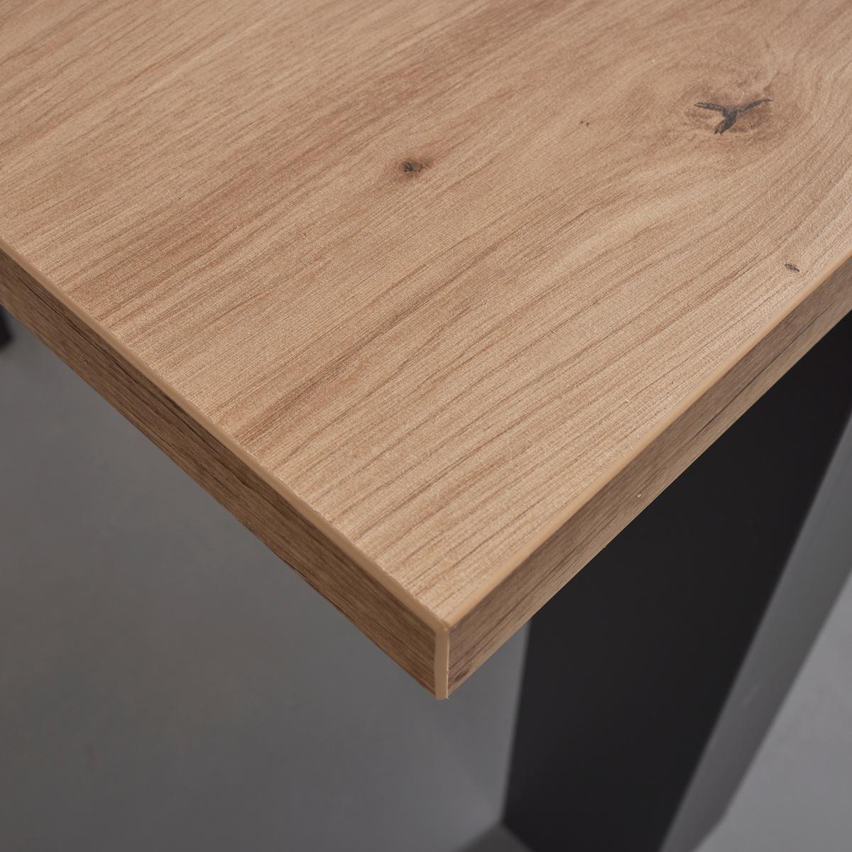 Rozťahovací jedálenský stôl Claudio š: 160-200cm - čierna/dub artisan, Modern, drevo/kompozitné drevo (160-200/90/76cm) - Bessagi Home