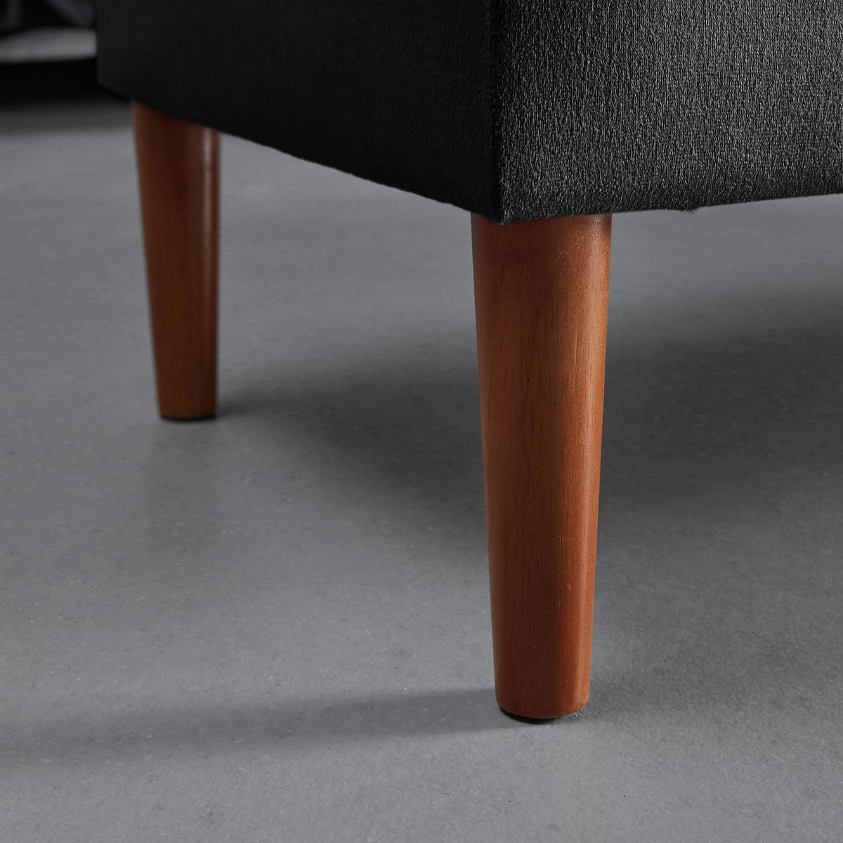 Lavica s úl. priestorom Jessy čierna - čierna/farba buka, Modern, drevo/textil (150/50/55cm) - Bessagi Home