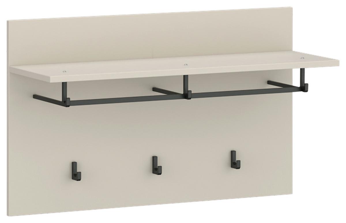 Garderobenspaneel Mosano Kaschmir B: 80 cm - Kaschmir, Trend, Holzwerkstoff (80/50/30cm)