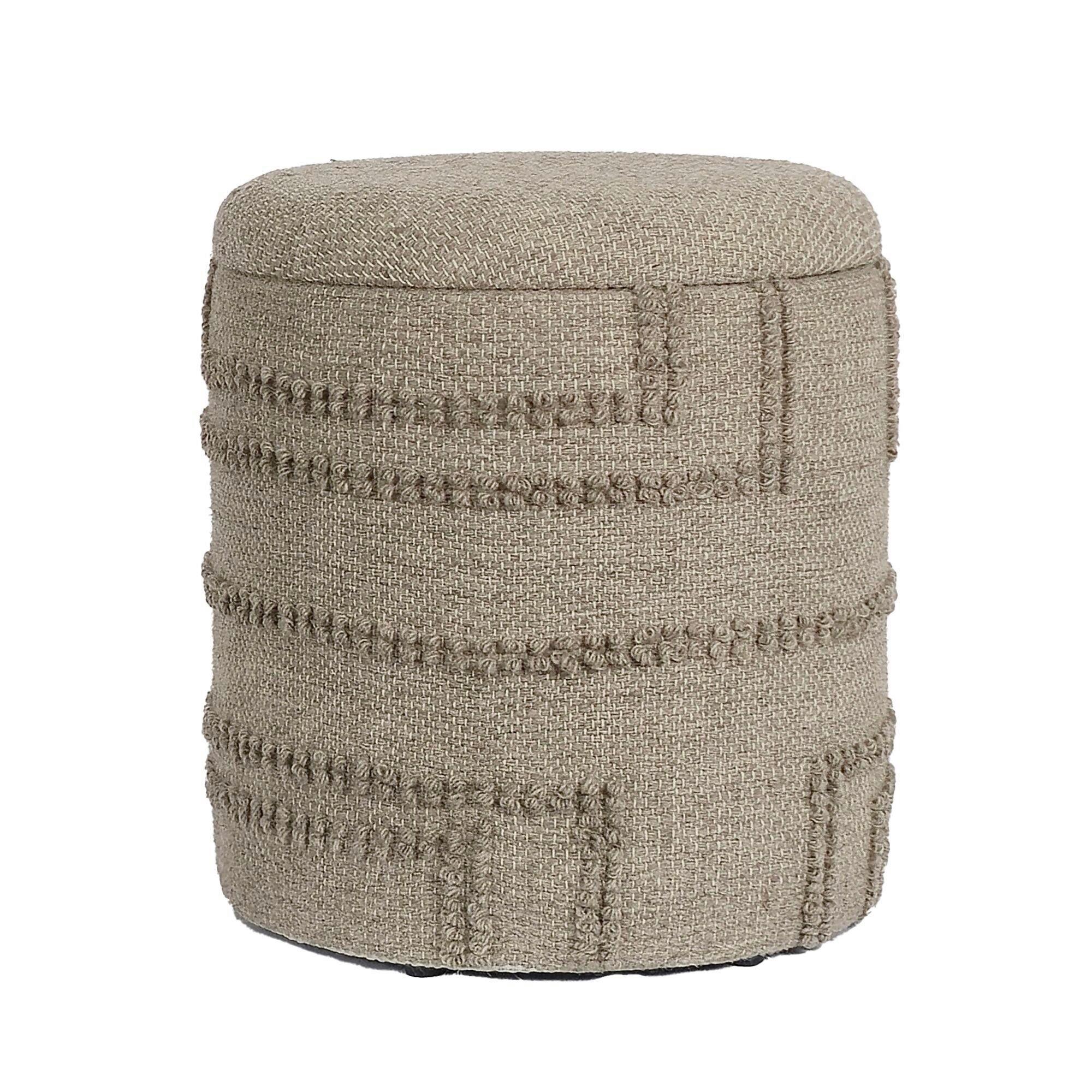Hocker Braun B: 40cm - Braun, Design, Textil (40/45/40cm) - MID.YOU