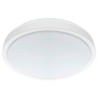 LED-Deckenleuchte Competa 1 Ø 24,5 cm - Weiß, MODERN, Kunststoff/Metall (24,5/5,5cm)