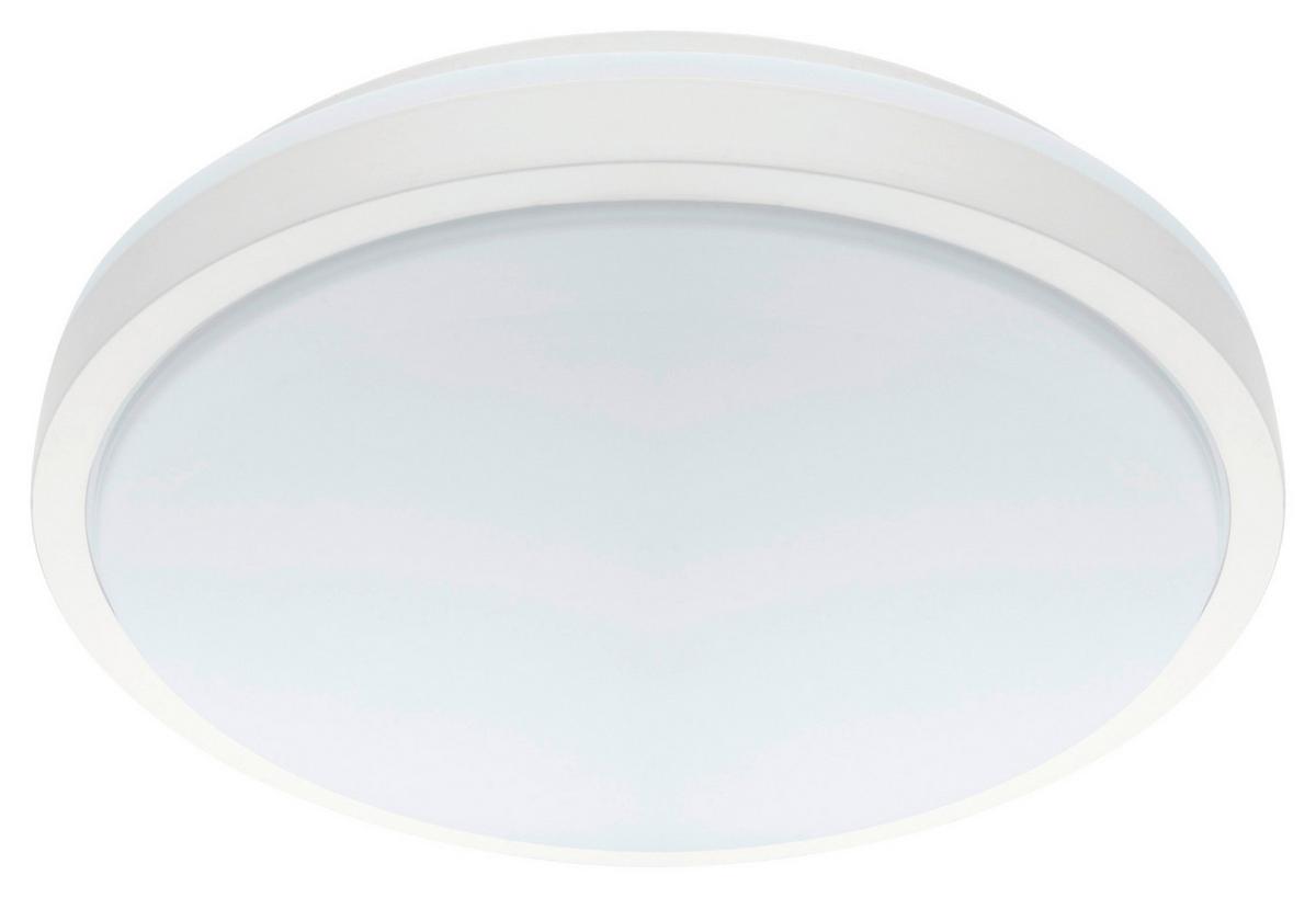 LED-Deckenleuchte Competa 1 Ø 24,5 cm - Weiß, MODERN, Kunststoff/Metall (24,5/5,5cm)