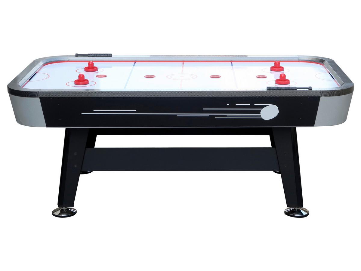 Tisch-Eishockey Super Scoop L: 213 cm Schwarz mit Puck - Schwarz, Basics, Holz (122/81/213cm) - Ambia Garden