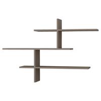 Wandregal Leo Regal - Beige, Design, Holzwerkstoff (123/81/22cm) - Livetastic