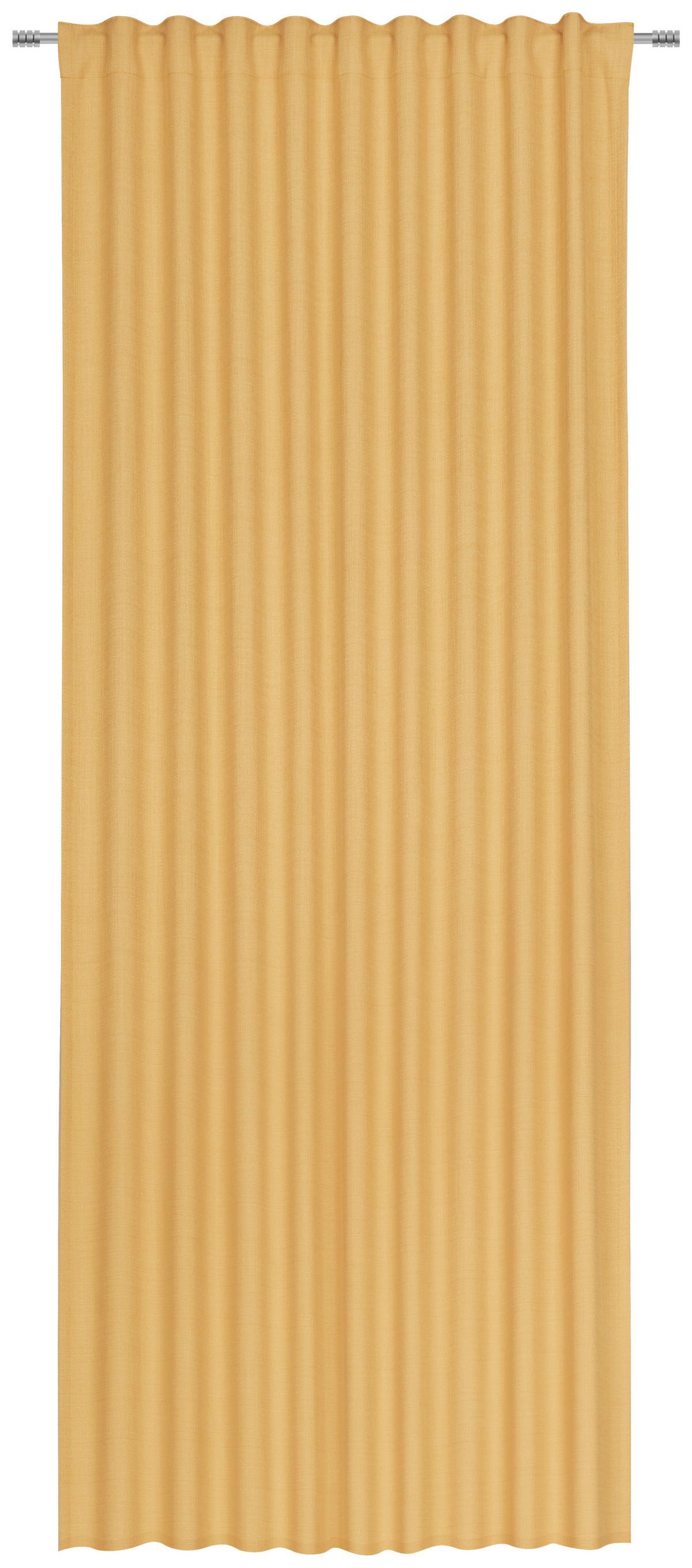 HOTOVÝ ZÁVES LEO, 135/255cm, žltá - žltá, textil (135/255cm) - Premium Living