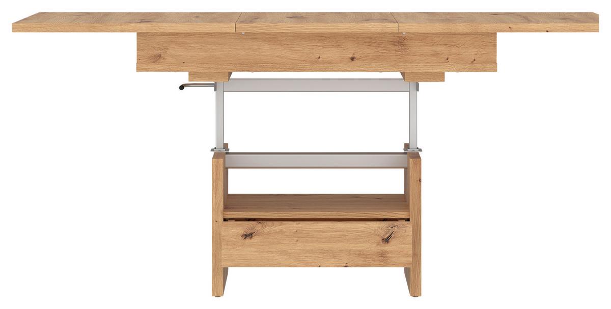 Couchtisch Cortado Eiche Artisan B: 110-150cm - Eiche Artisan, MODERN, Holzwerkstoff (110-150/56-72/65cm) - Modern Living