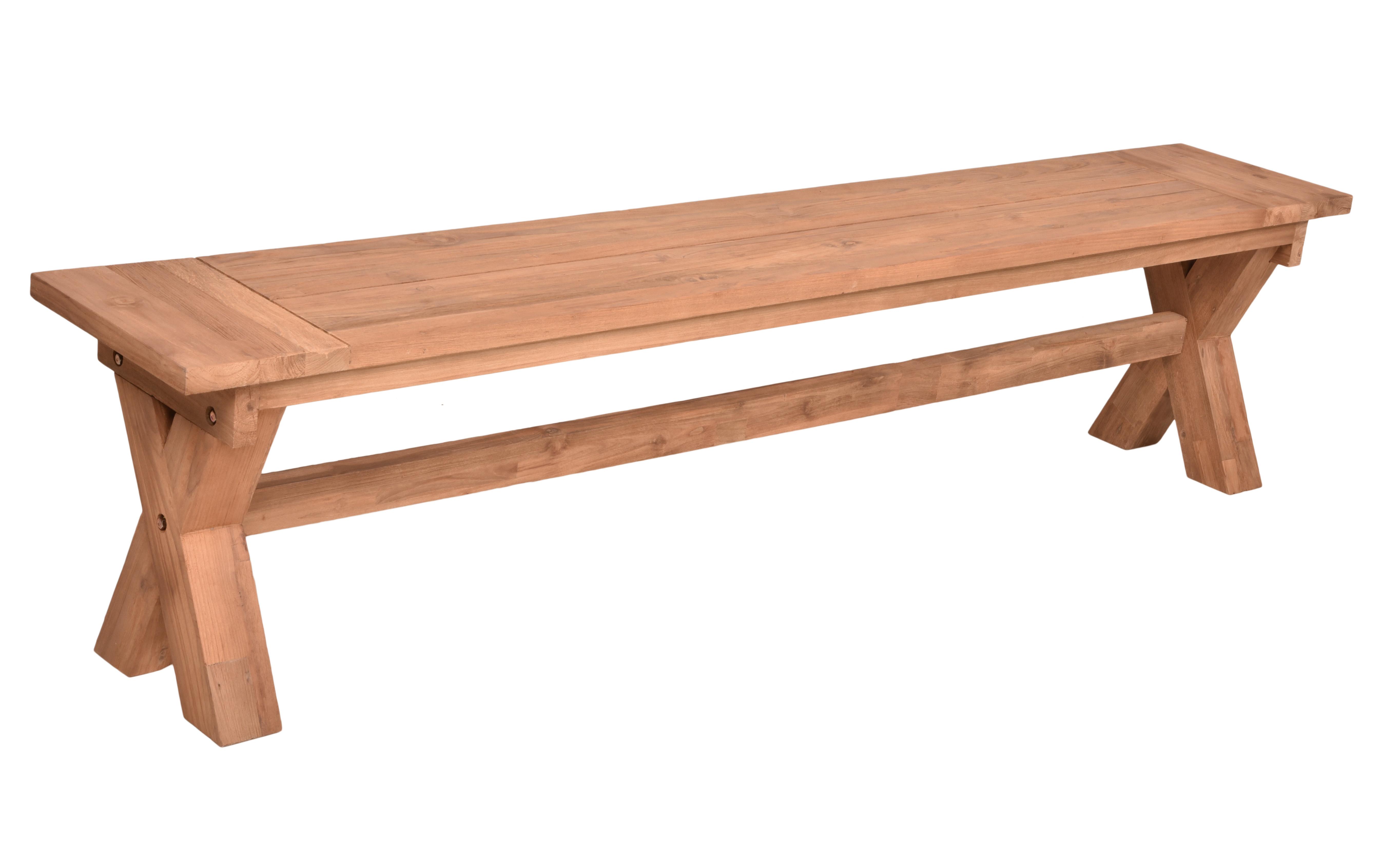 Gartenbank Kisar - Braun, Basics, Holz (35/48/200cm) - Gardenson