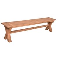 Gartenbank Kisar - Braun, Basics, Holz (35/48/200cm) - Gardenson