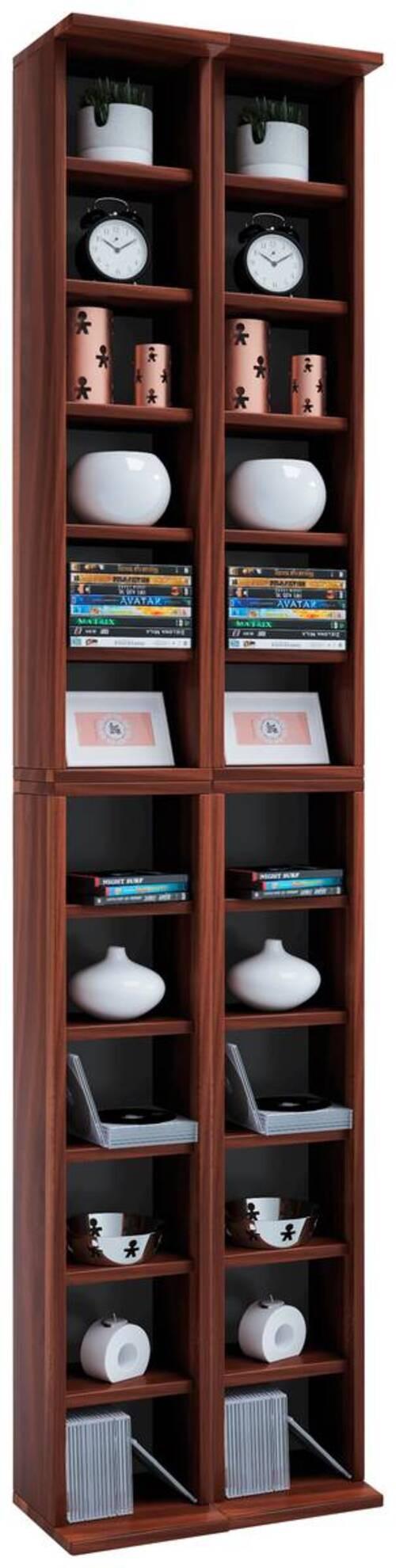 CD Regal Almera 42 cm Nuss Dekor - Nussbaumfarben, KONVENTIONELL, Holzwerkstoff (42/183/20cm) - MID.YOU