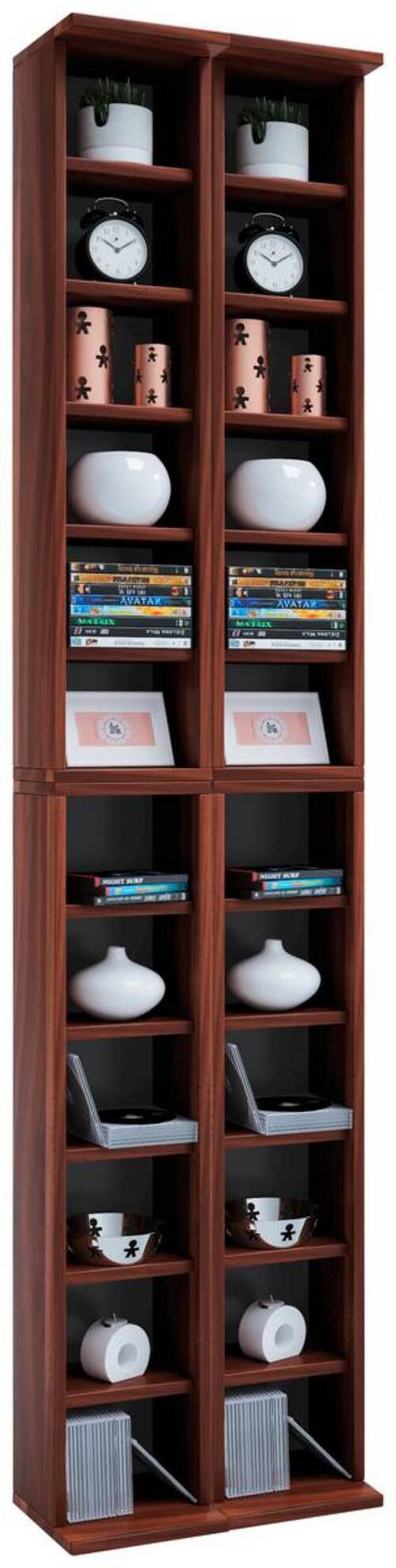 CD Regal Almera 42 cm Nuss Dekor - Nussbaumfarben, KONVENTIONELL, Holzwerkstoff (42/183/20cm) - MID.YOU