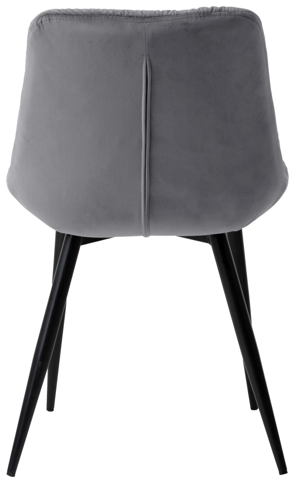 ŽIDLE LIVIA - šedá/černá, Moderní, kov/dřevo (51/86/61cm) - Mömax