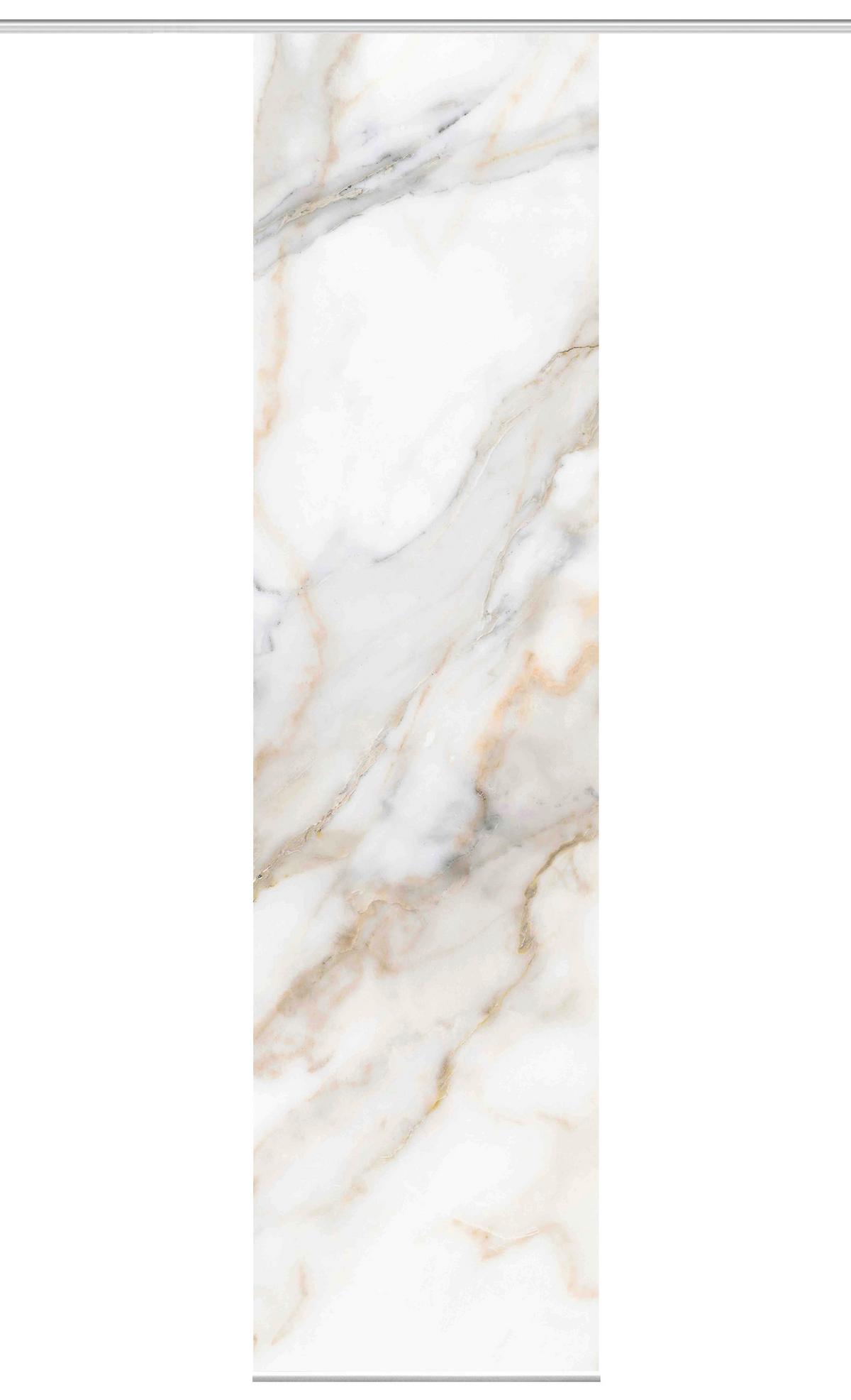 Flächenvorhang Sumani - Naturfarben, Design, Textil (60/245cm)