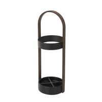 STOJAN NA DÁŽDNIKY UMBRA - čierna/farba vlašského orecha, Basics, kov/drevo (24/68/22cm) - Umbra