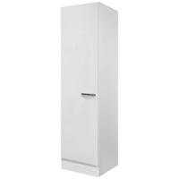 Geschirrschrank Alba B: 50 cm Weiß 1 Drehtür 3 Böden - Weiß Hochglanz/Weiß, MODERN, Holzwerkstoff (50/200/57cm)