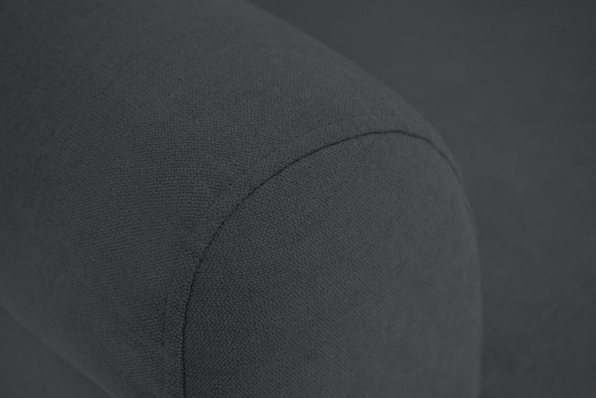 Křeslo ušák CHANDLER, grafitová - barvy grafitu/hnědá, Design, dřevo/kompozitní dřevo (95/109/97cm) - Ondega