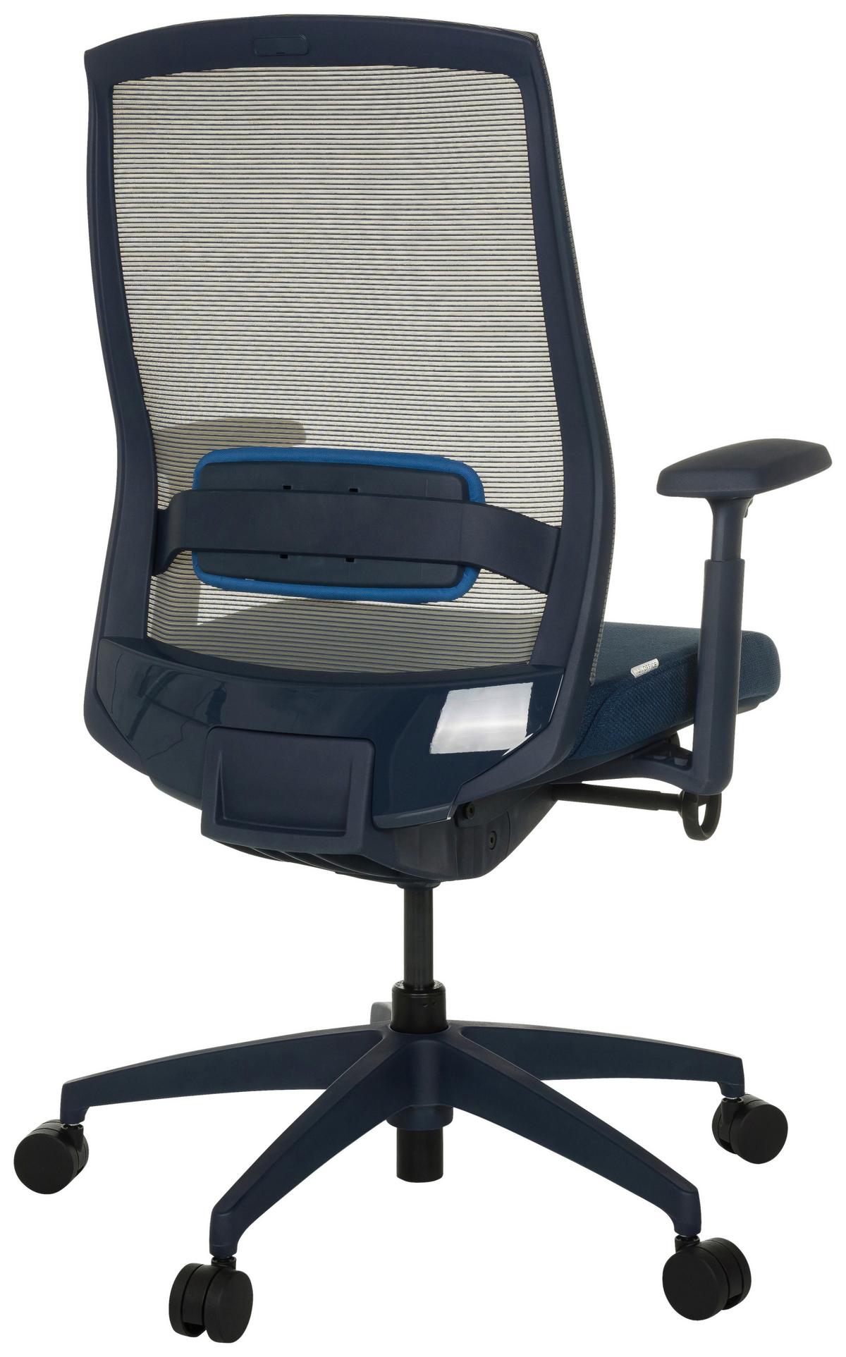 Drehstuhl Colore Blau B: 65 cm - Blau/Schwarz, MODERN, Kunststoff/Textil (65/95 - 103/70cm) - MID.YOU