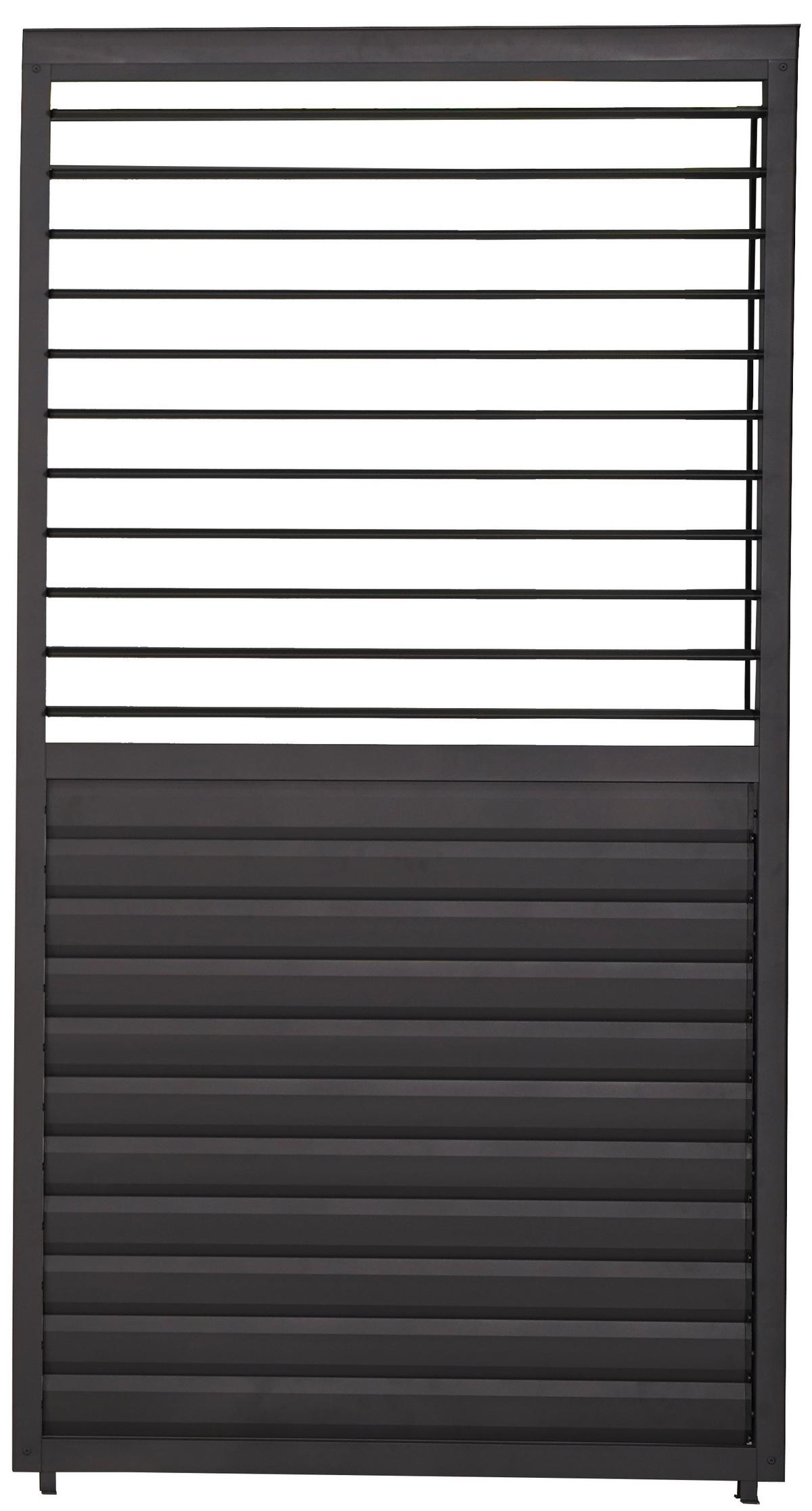 Lamellenteil Deluxe/Classic Anthrazit - verstellbar - Anthrazit, MODERN, Metall (113/240/10cm) - Gardenson