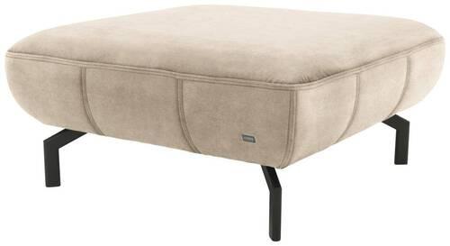Hocker Looks Xiii - Beige/Schwarz, Design, Textil (83/44/83cm) - LOOKS by W.Joop