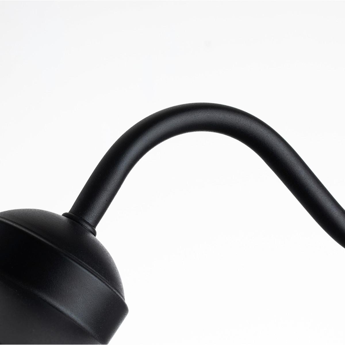 AUßENWANDLEUCHTE KLAMPENBORG-PIR-BK - Schwarz, Design, Glas/Metall (42/27.5/25.5cm) - Elstead Lighting