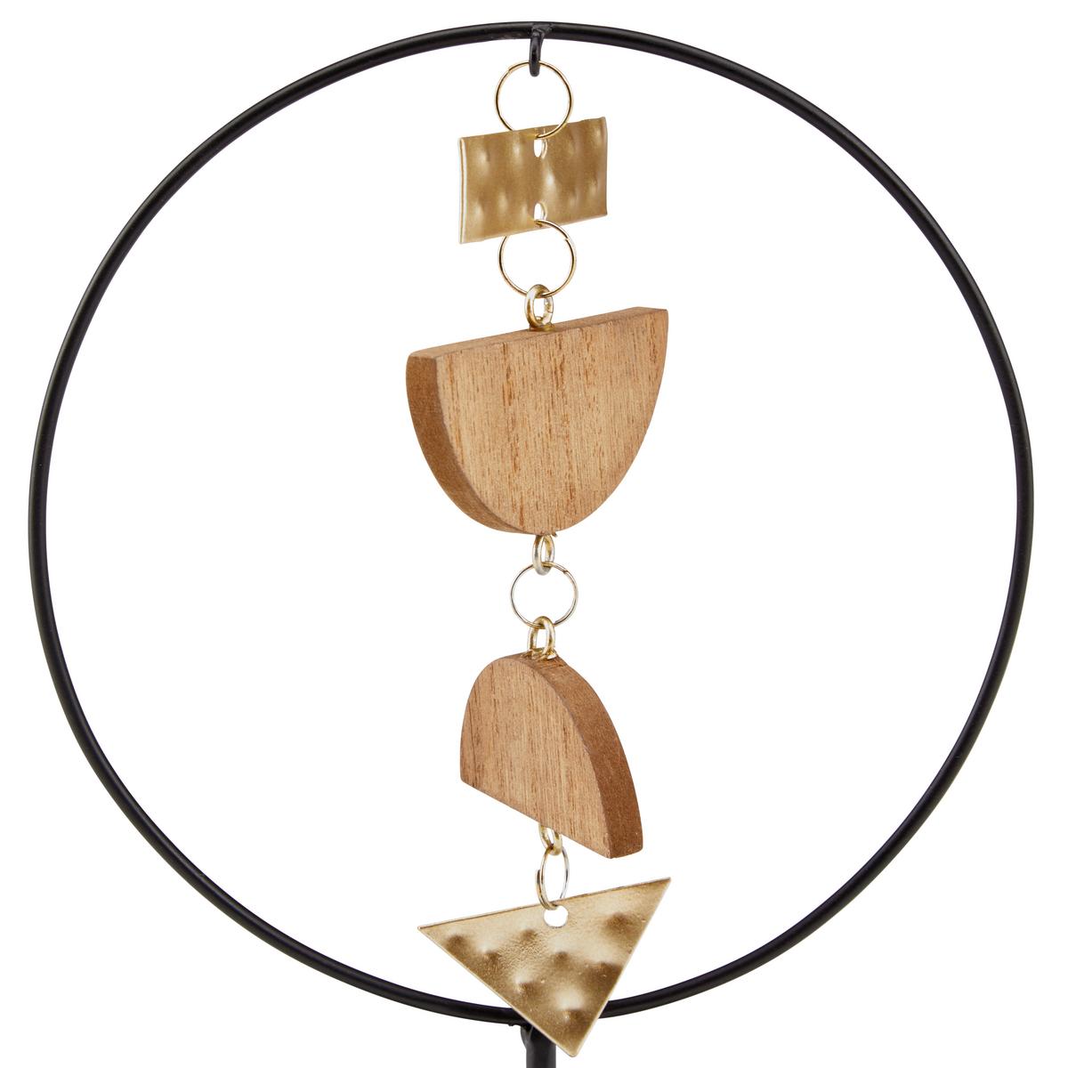 Dekoständer Stehen - Goldfarben/Schwarz, MODERN, Metall (10/22/7cm) - Luca Bessoni