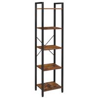 REGAL Regal B: 39,6 cm Braun/Schwarz - Schwarz/Braun, Trend, Holzwerkstoff (39,6/154/30cm) - Boxxx