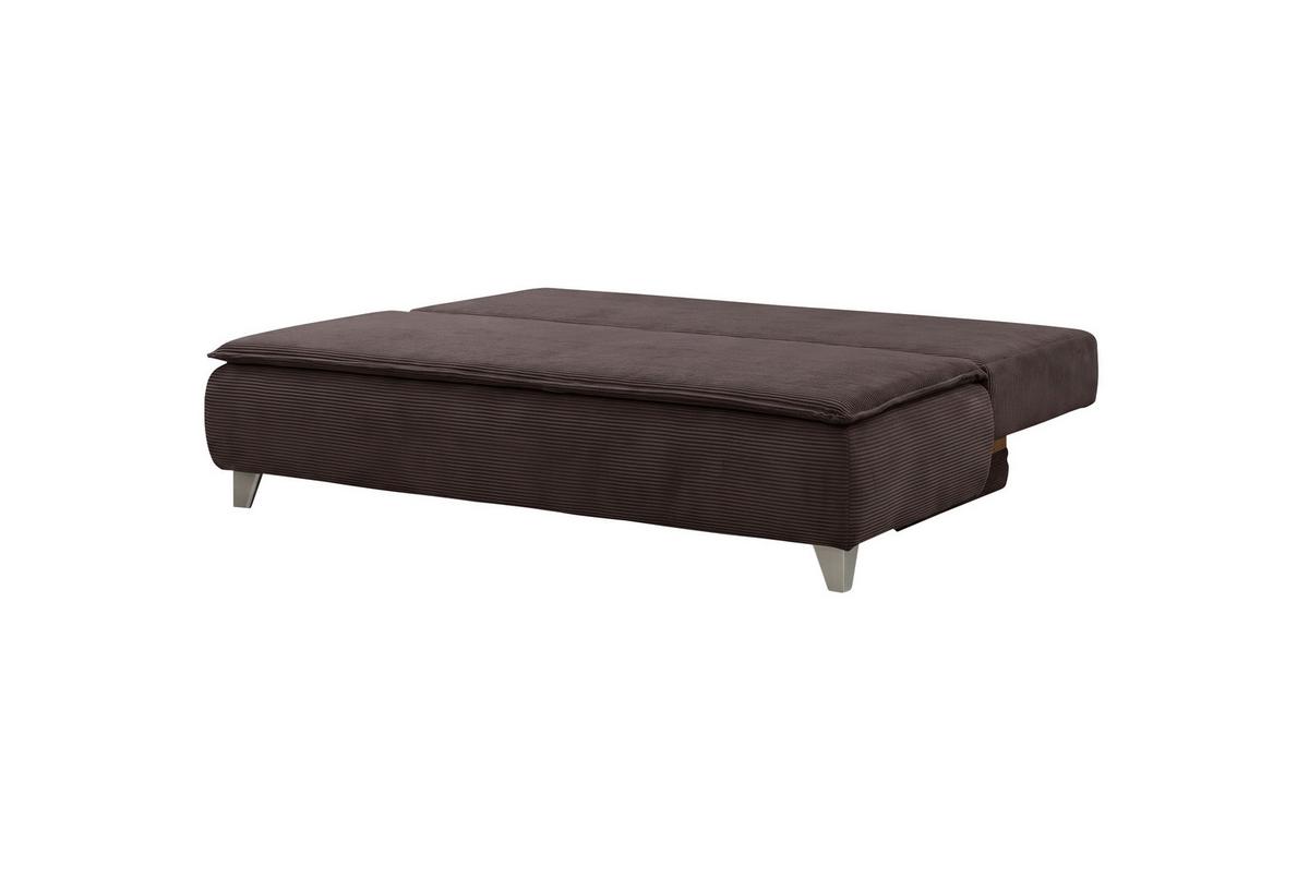 Boxspringová pohovka MONA LUX, šedohnědý manšestr - šedavě hnědá, Moderní, textil (208/100/106cm) - Mömax