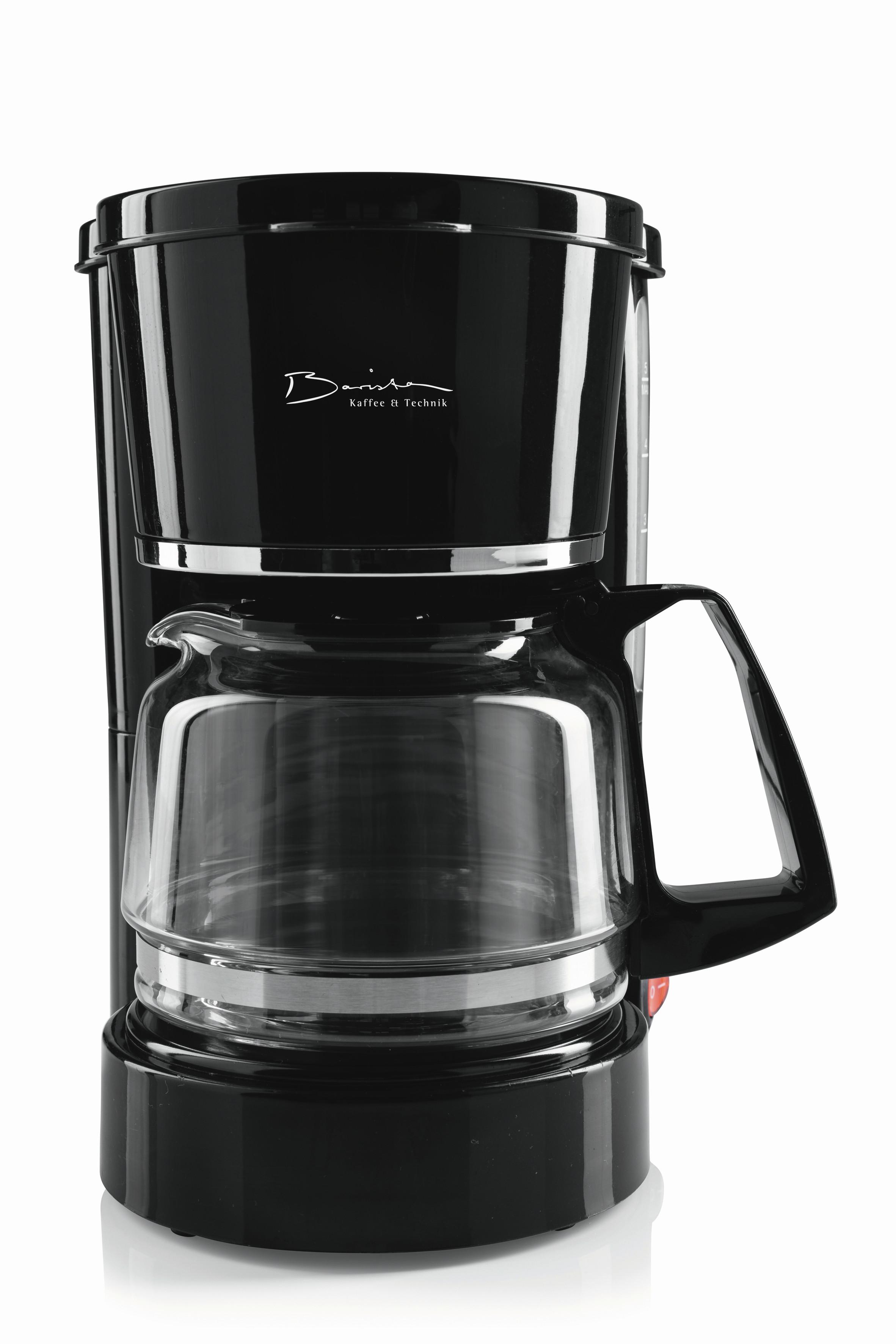 FILTERKAFFEEMASCHINE 750W, 5 Tassen - Schwarz, Basics, Glas/Kunststoff (20/15,5/23,5cm)