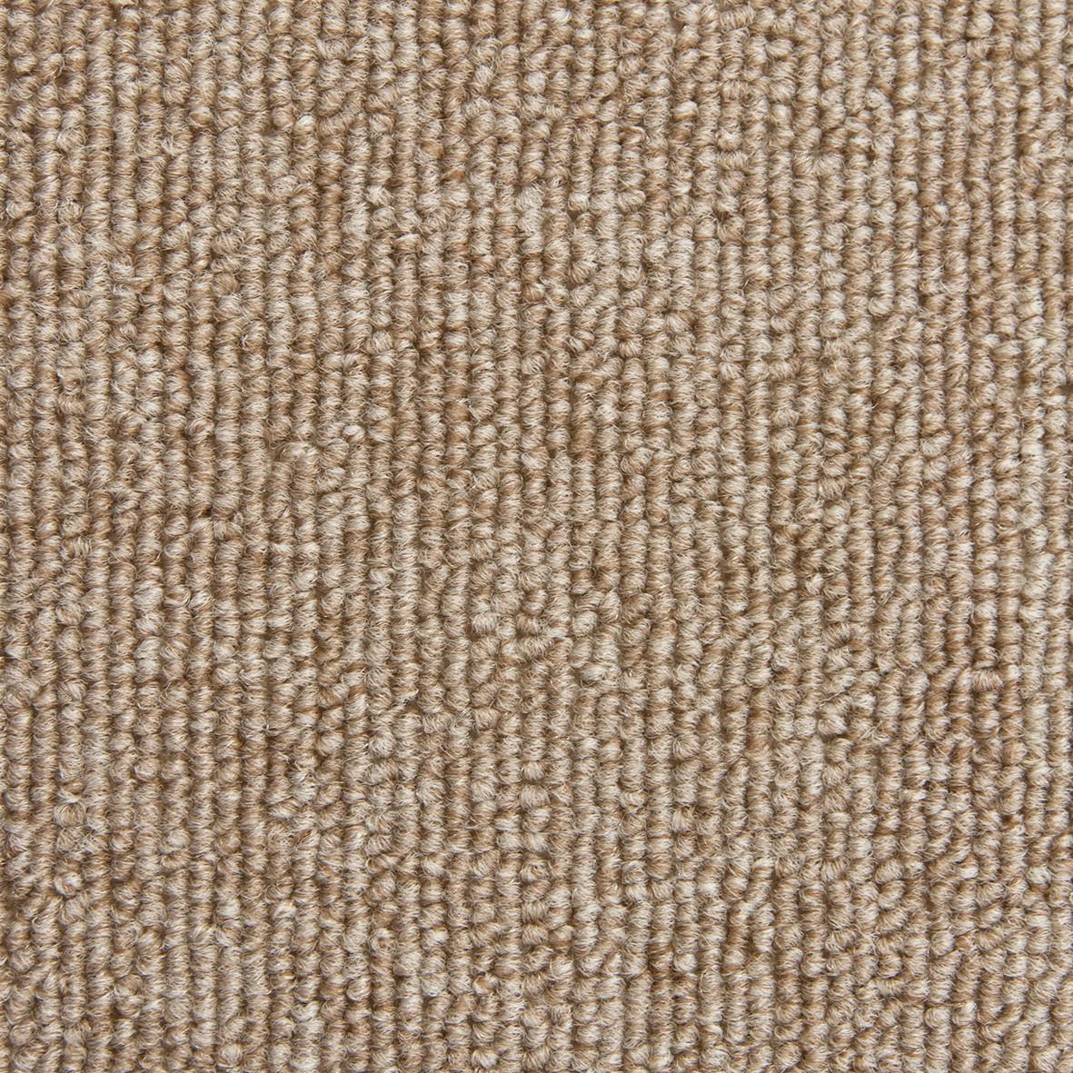 Teppichfliese Beige Astra 50x50 cm Florhöhe 3 mm - Cappuccino, Basics, Textil (50/50cm)