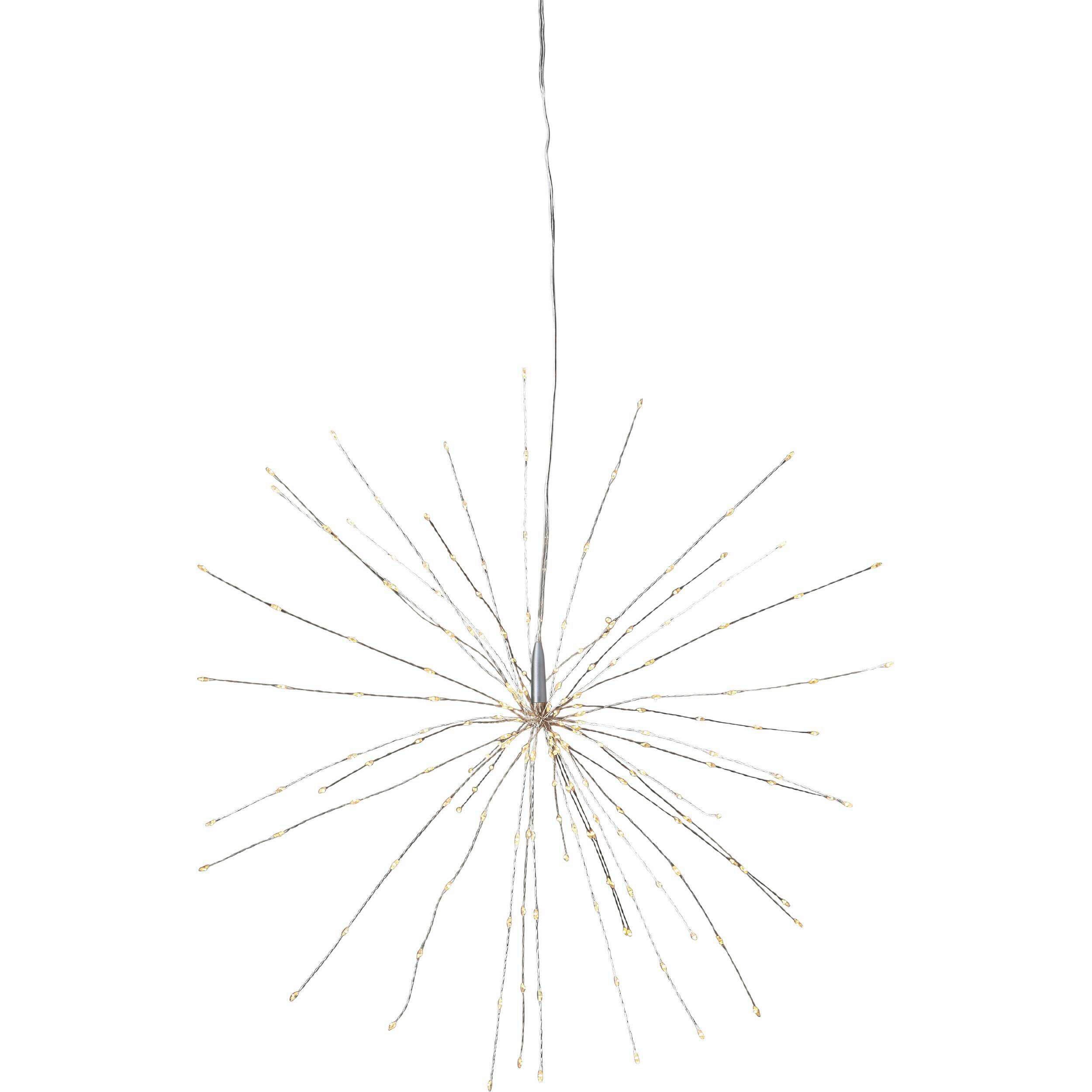 LED-DEKOLEUCHTE Silber/Transparent D: 45 cm - Transparent/Silberfarben, Basics, Kunststoff/Metall (45/45cm) - Eglo