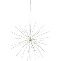 LED-DEKOLEUCHTE Silber/Transparent D: 45 cm - Transparent/Silberfarben, Basics, Kunststoff/Metall (45/45cm) - Eglo