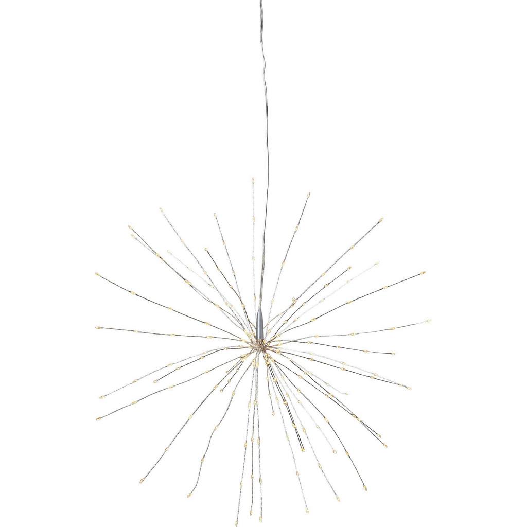 LED-DEKOLEUCHTE Silber/Transparent D: 45 cm