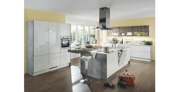 Einbauküche Panama Frei Planbar Modern, grifflos - Weiß, MODERN, Holzwerkstoff - Vertico