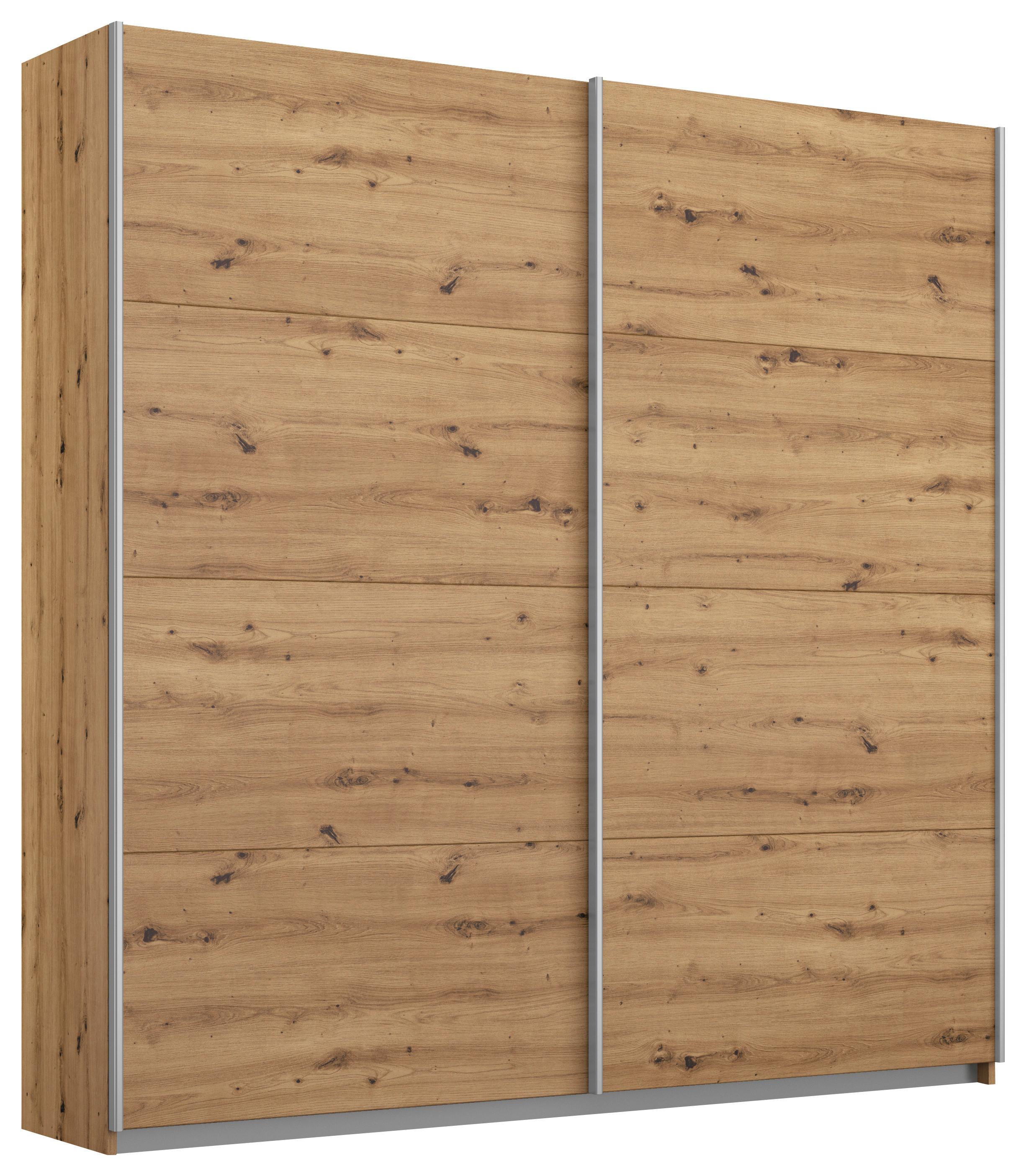 Schwebetürenschrank 181cm Subito, Eiche Artisan