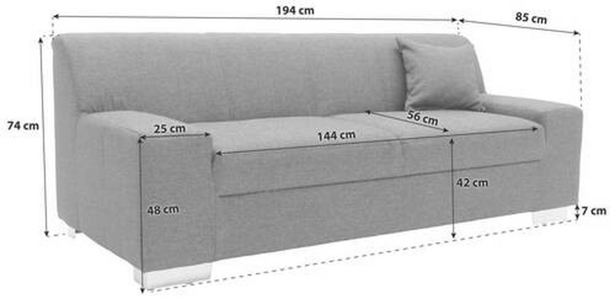 2-sitzer-sofa Norma Grau/braun - Wengefarben/Graubraun, Design, Textil (194/74/85cm) - MID.YOU