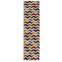 Läufer Teppich Multicolor B: 230 Cm - Multicolor, Basics, Textil (230/66cm)