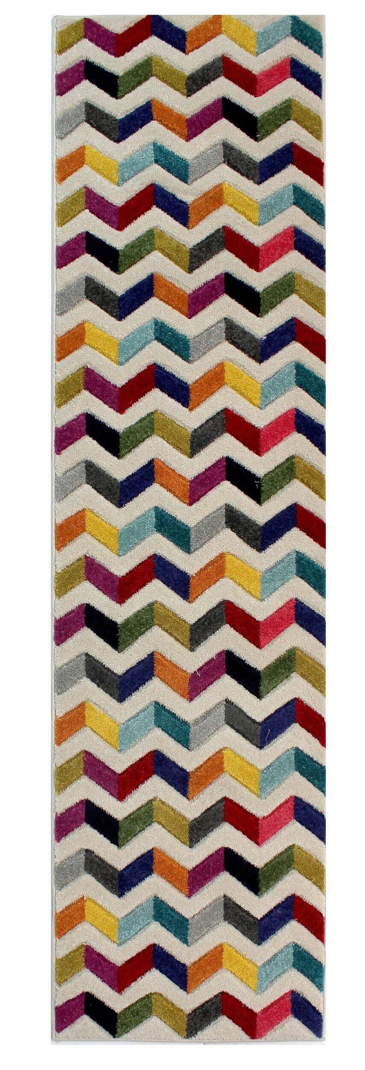 Läufer Teppich Multicolor B: 230 Cm - Multicolor, Basics, Textil (230/66cm)
