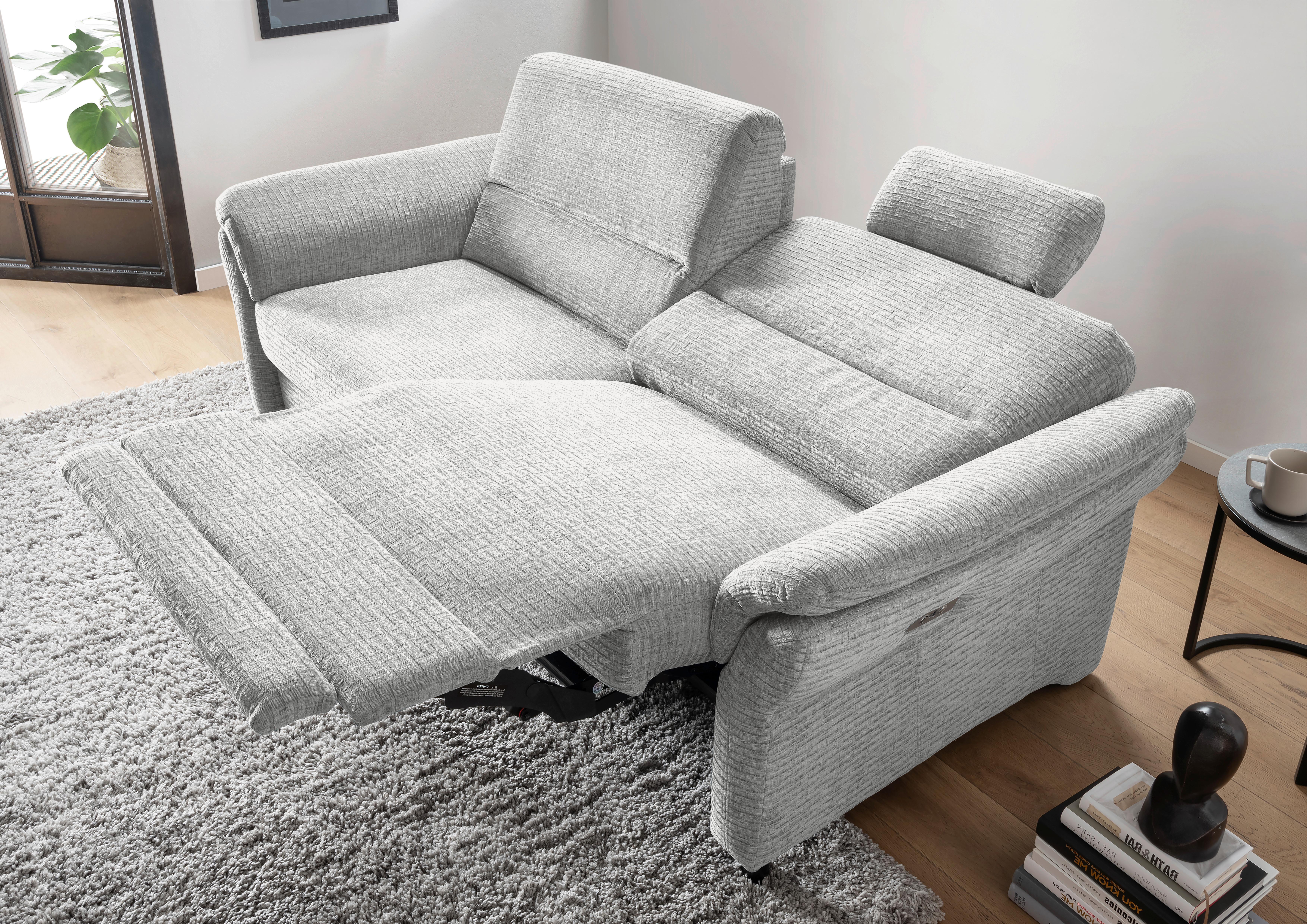 3-Sitzer-Sofa Cavoli, Weiß B: 192 cm - Schwarz/Weiß, MODERN, Textil (192/90/89cm) - Livetastic