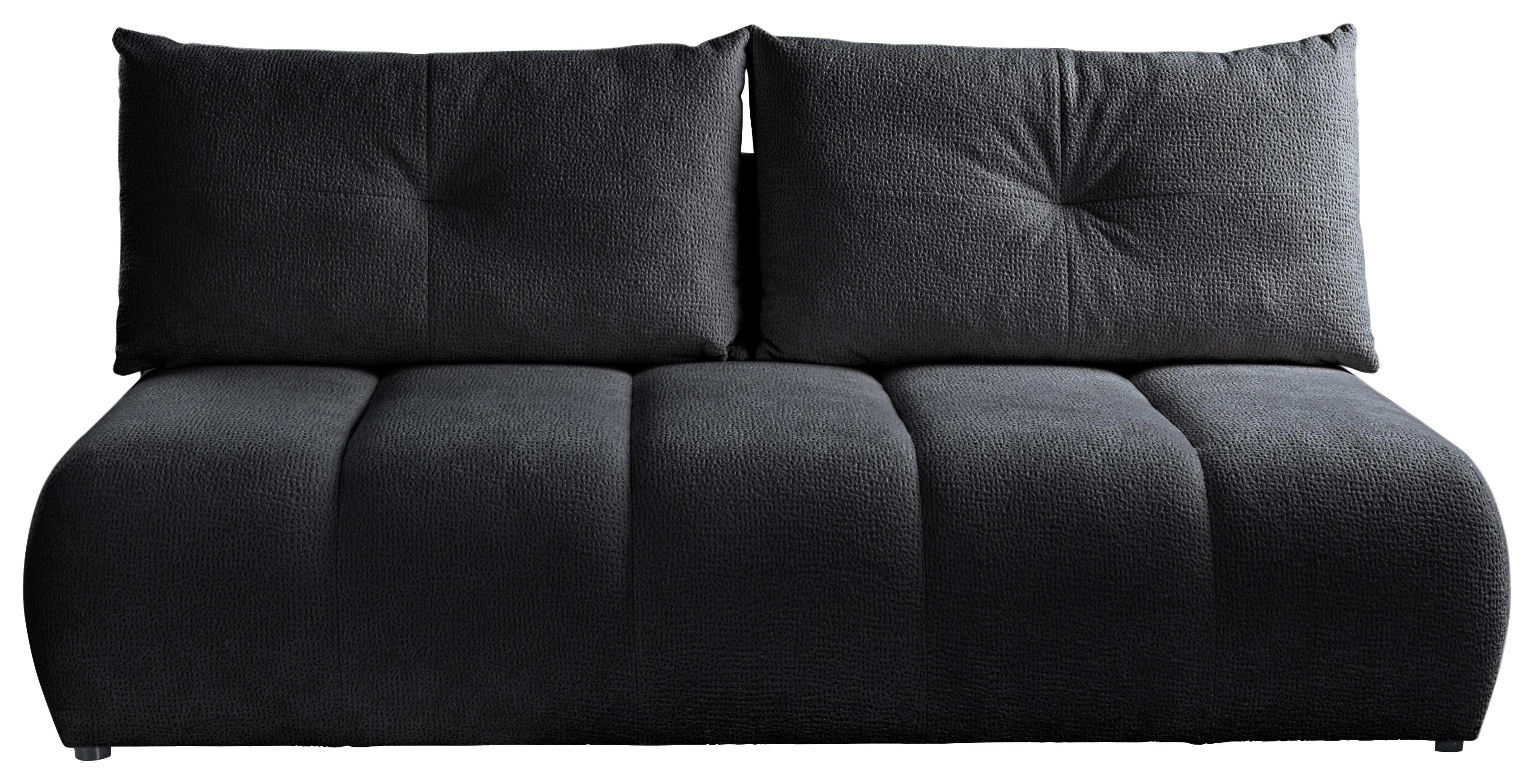 Schlafsofa Milo, Schwarz B: 209 Cm - Creme/Schwarz, Design, Holz/Holzwerkstoff (209/100/103cm) - MID.YOU