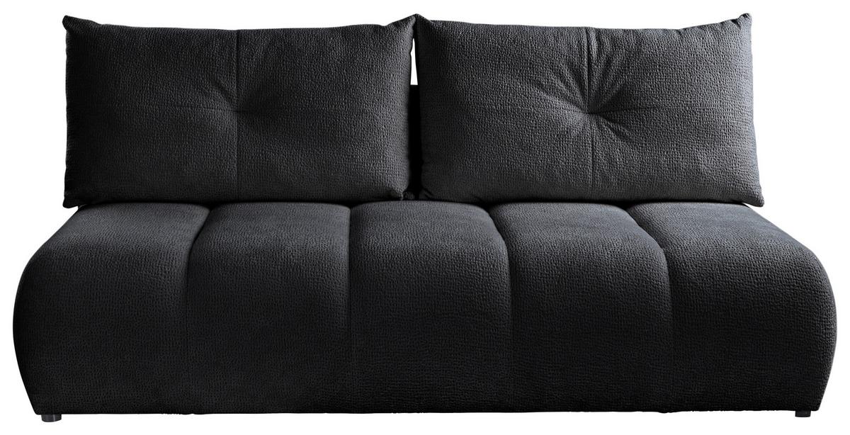 Schlafsofa Milo, Schwarz B: 209 Cm - Creme/Schwarz, Design, Holz/Holzwerkstoff (209/100/103cm) - MID.YOU