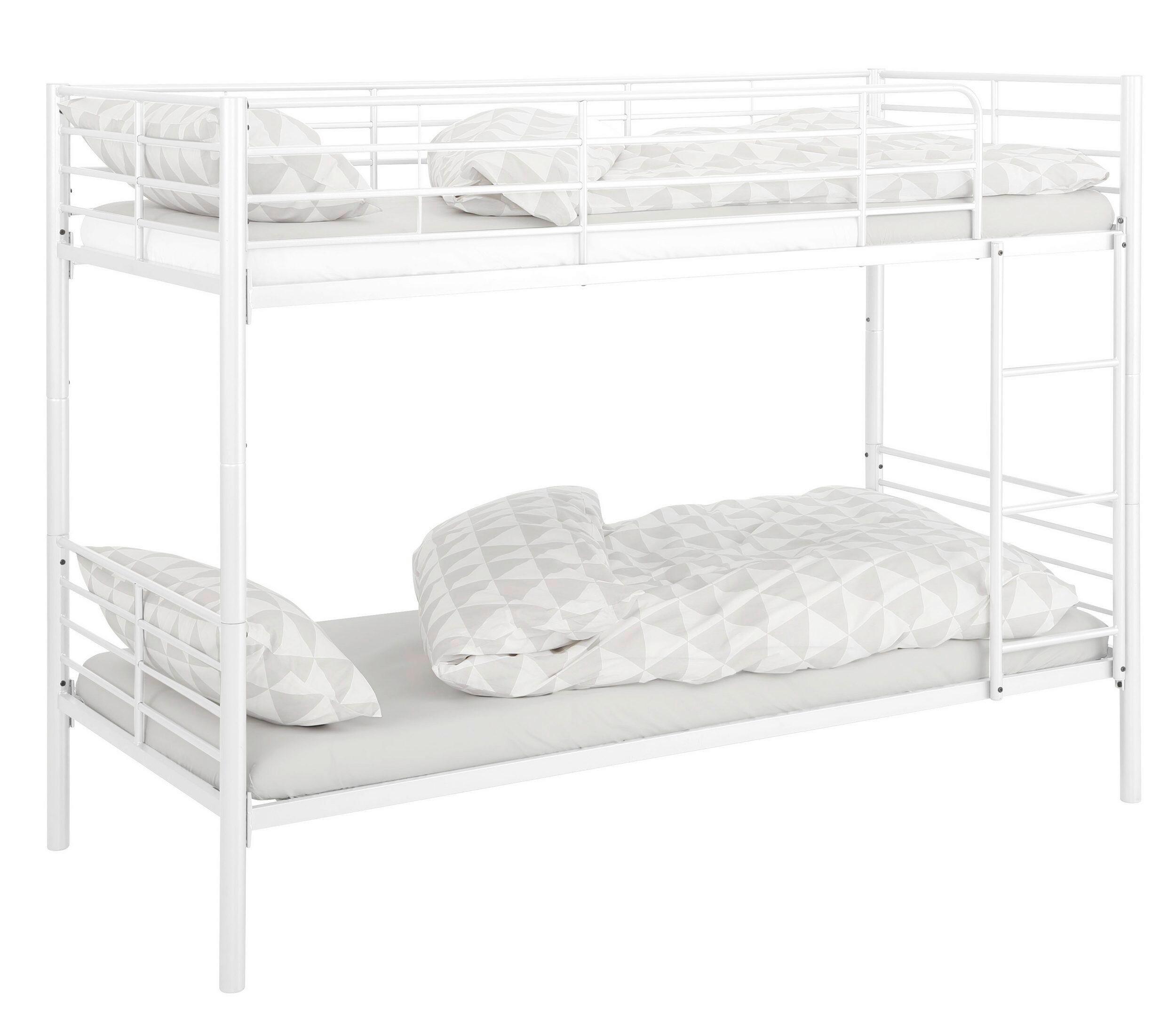 Etagenbett Rosie Weiß 97x208cm - Weiß, Design, Metall (97/208cm) - MID.YOU